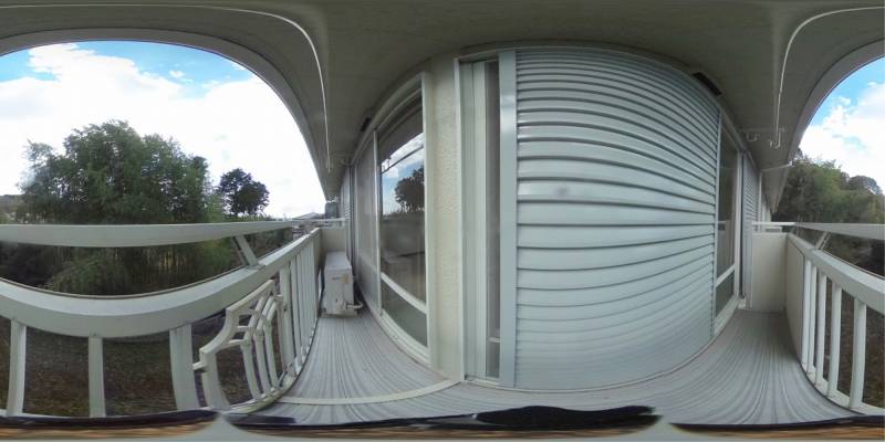 パノラマ画像バルコニー