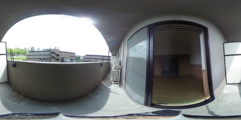 パノラマ画像バルコニー