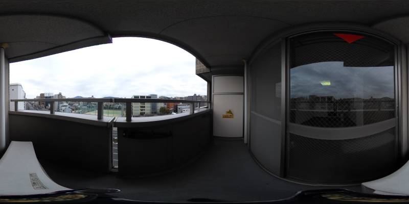 パノラマ画像バルコニー