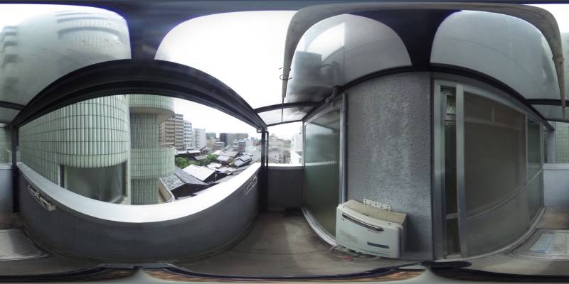 パノラマ画像バルコニー