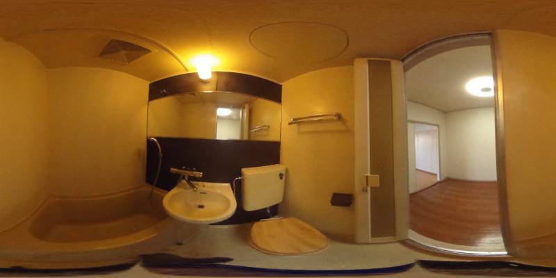 パノラマ画像バスルーム