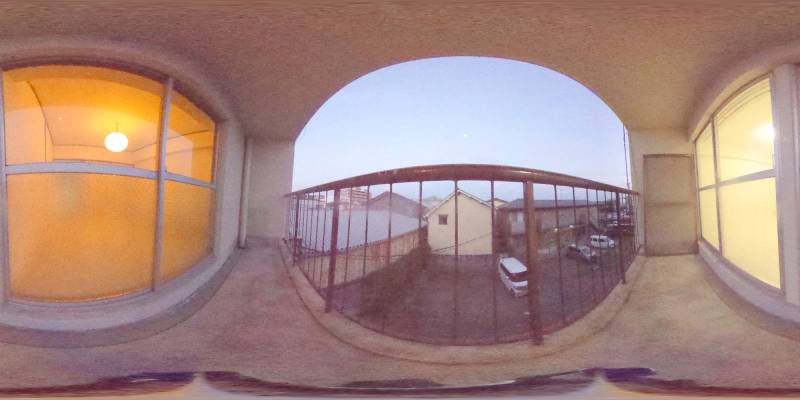 パノラマ画像バルコニー