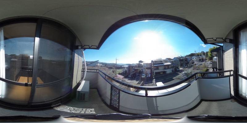 パノラマ画像バルコニー