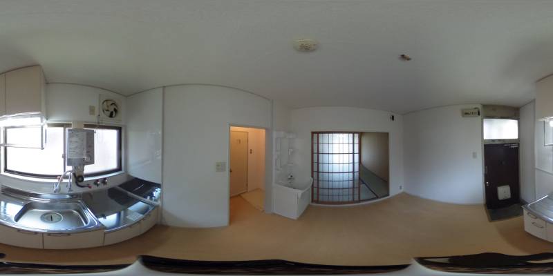 パノラマ画像キッチン