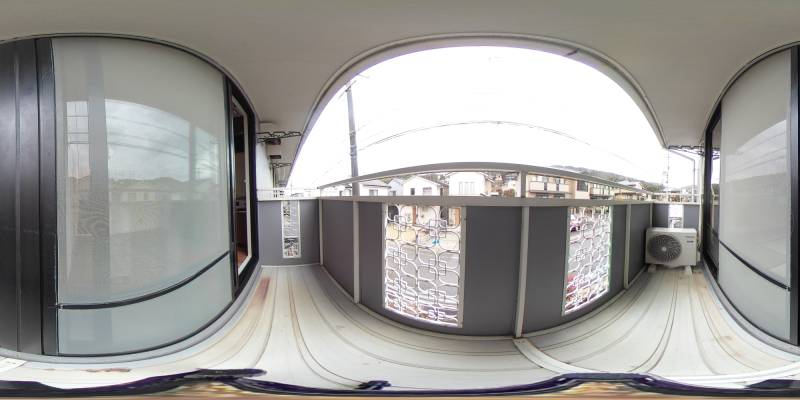 パノラマ画像バルコニー