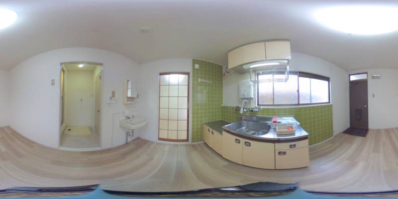 パノラマ画像キッチン