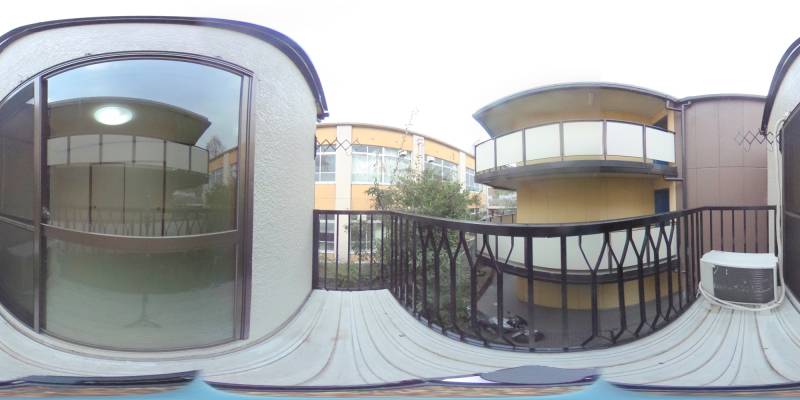 パノラマ画像バルコニー