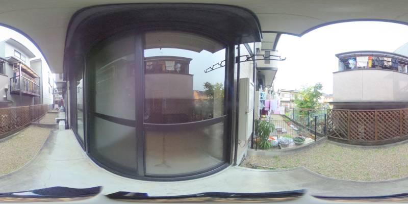 パノラマ画像庭