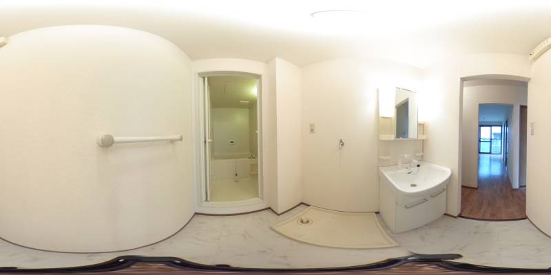 パノラマ画像洗面所