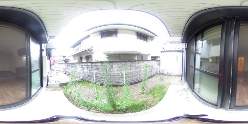 パノラマ画像庭