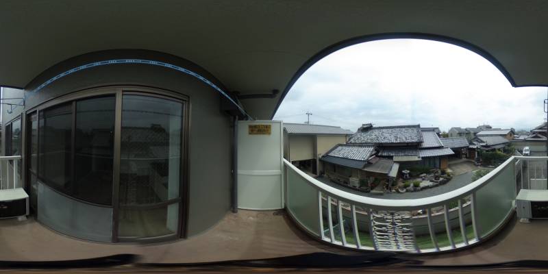 パノラマ画像バルコニー