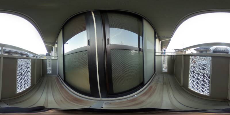 パノラマ画像バルコニー