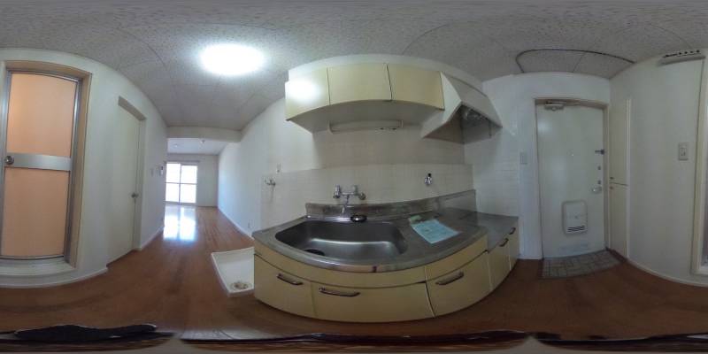 パノラマ画像キッチン