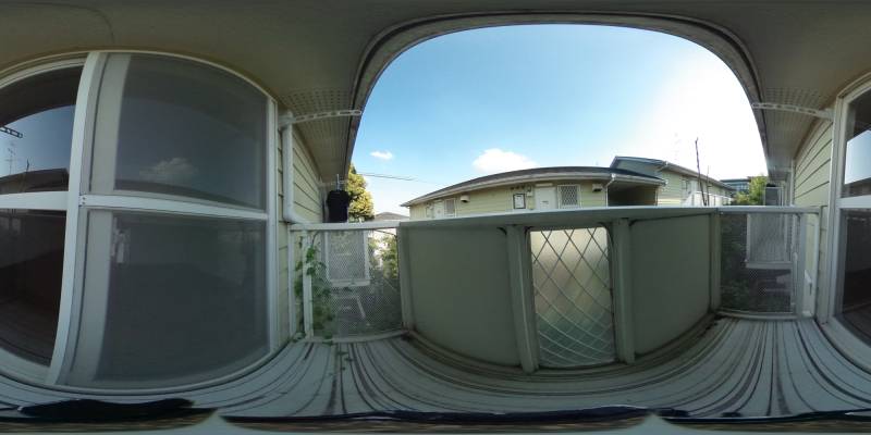 パノラマ画像バルコニー