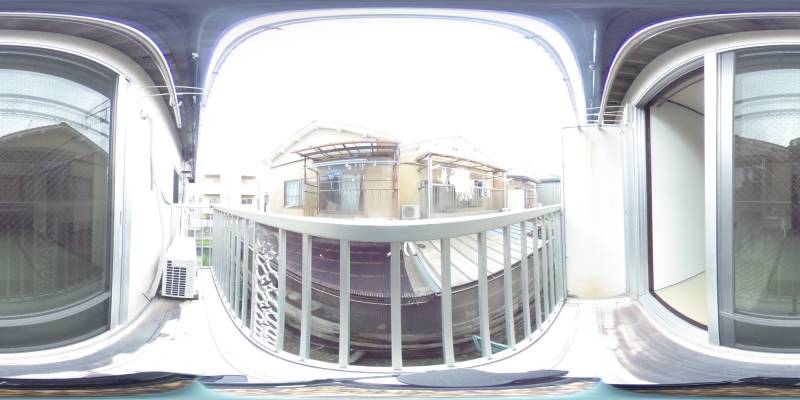 パノラマ画像バルコニー