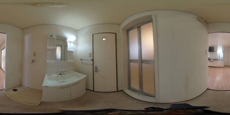 パノラマ画像洗面所