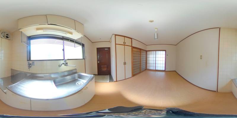 パノラマ画像キッチン