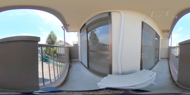 パノラマ画像バルコニー