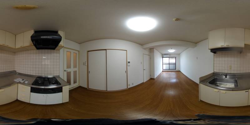 パノラマ画像キッチン