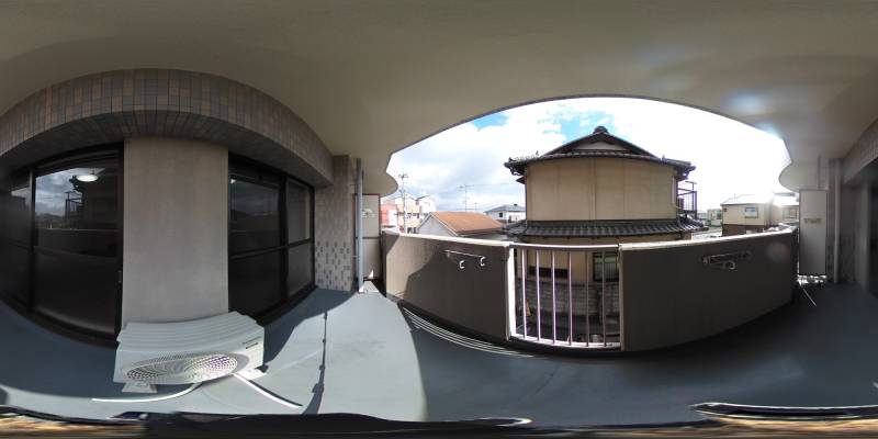 パノラマ画像バルコニー