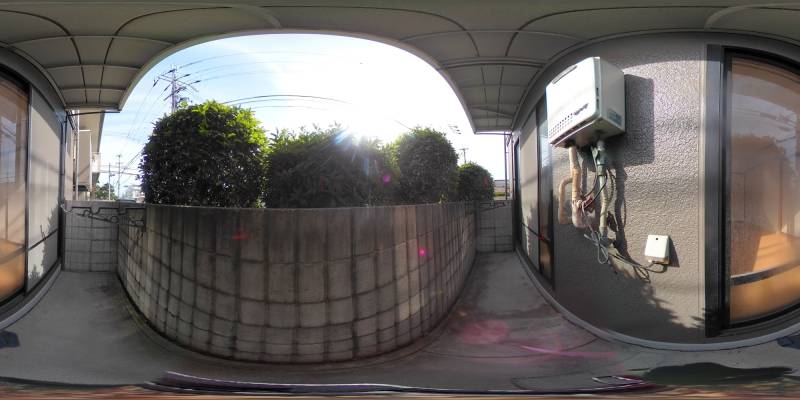 パノラマ画像バルコニー