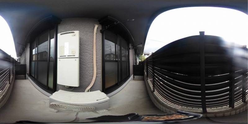 パノラマ画像バルコニー