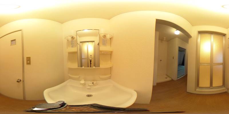 パノラマ画像洗面所