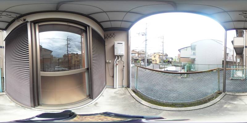 パノラマ画像バルコニー