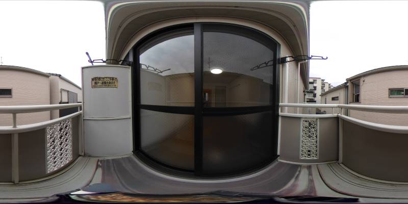 パノラマ画像バルコニー