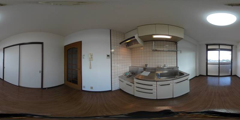 パノラマ画像キッチン