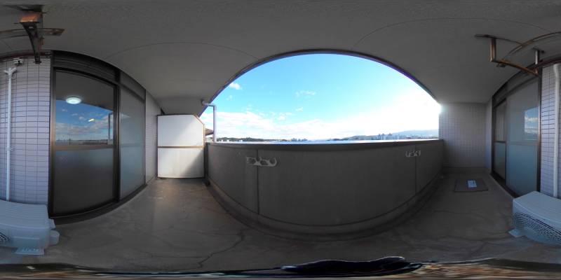 パノラマ画像バルコニー