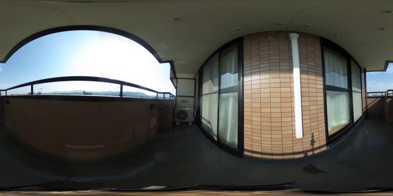 パノラマ画像バルコニー