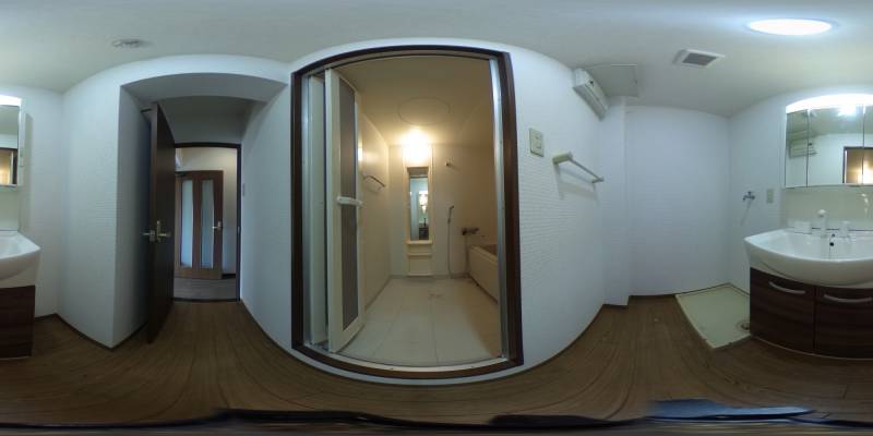 パノラマ画像洗面所