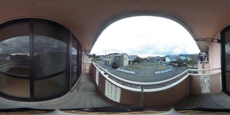 パノラマ画像バルコニー