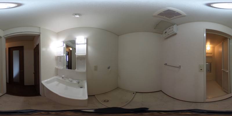 パノラマ画像洗面所
