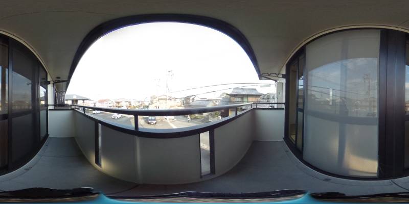 パノラマ画像バルコニー