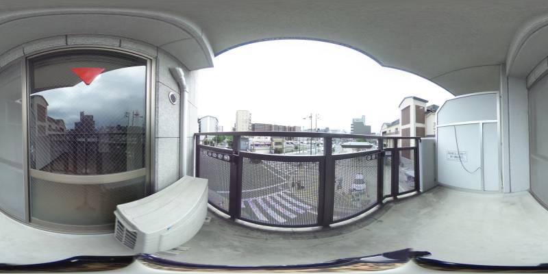 パノラマ画像バルコニー