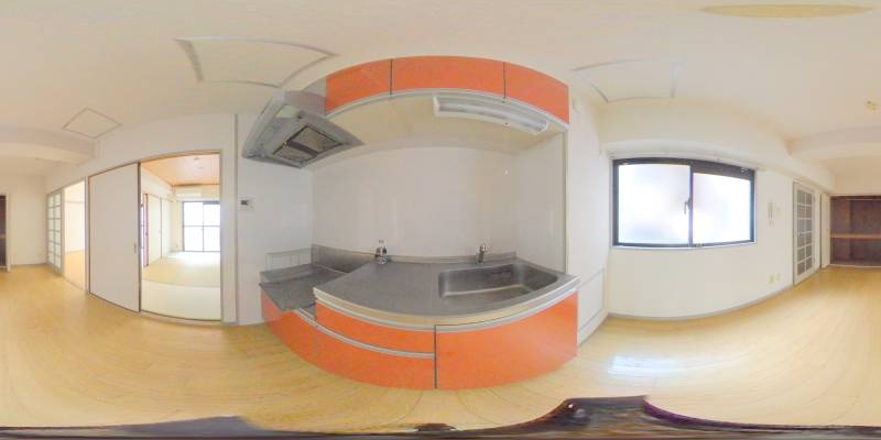 パノラマ画像キッチン