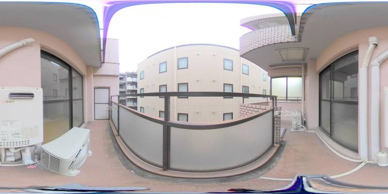 パノラマ画像バルコニー