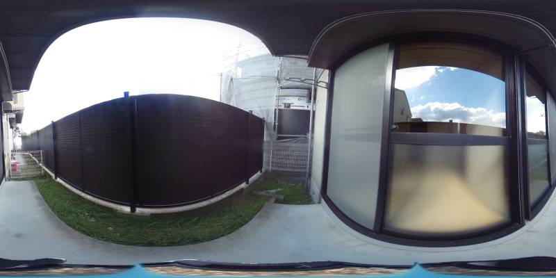 パノラマ画像バルコニー