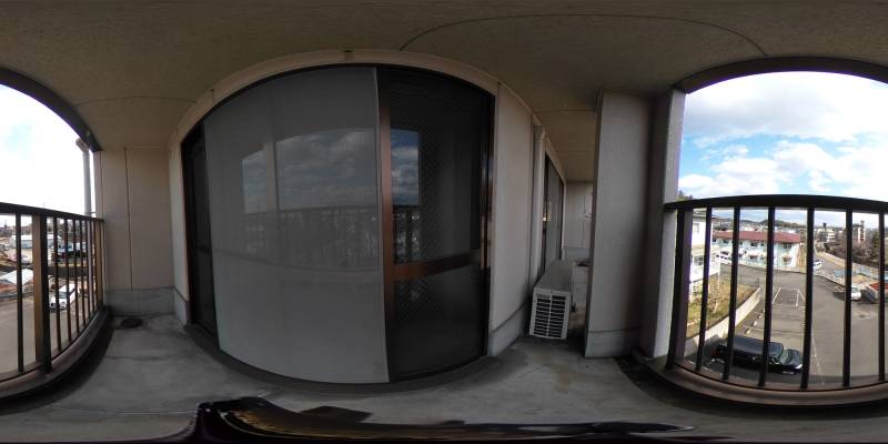 パノラマ画像バルコニー