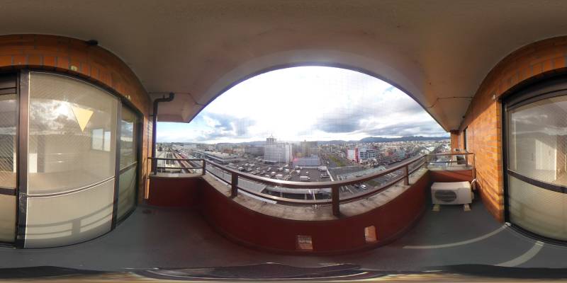 パノラマ画像バルコニー