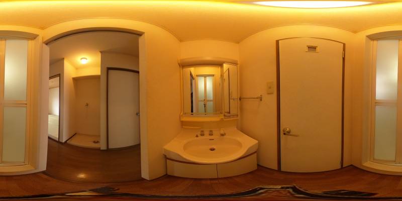 パノラマ画像洗面所