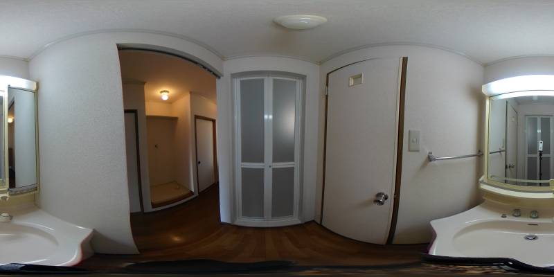 パノラマ画像洗面所