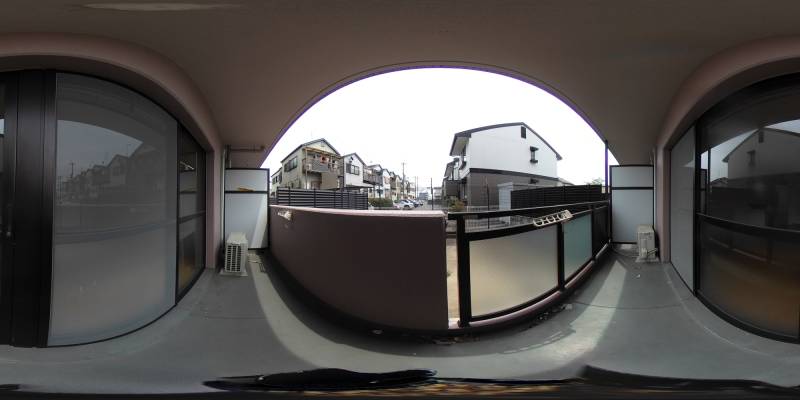 パノラマ画像バルコニー