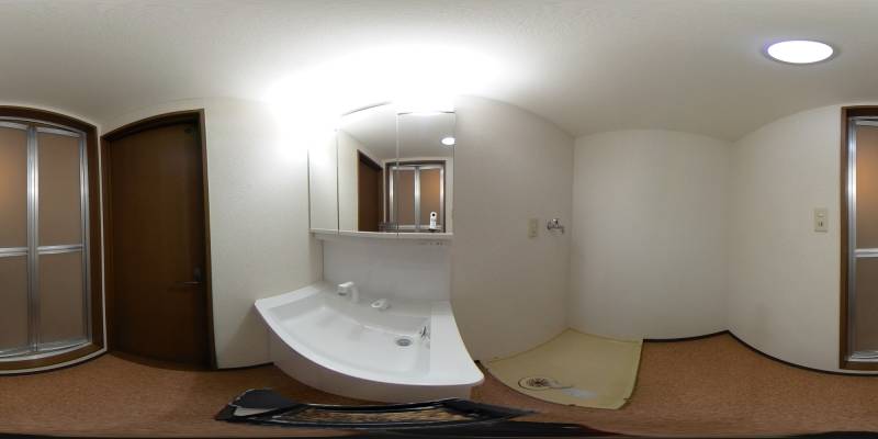 パノラマ画像洗面所