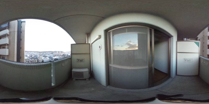 パノラマ画像バルコニー