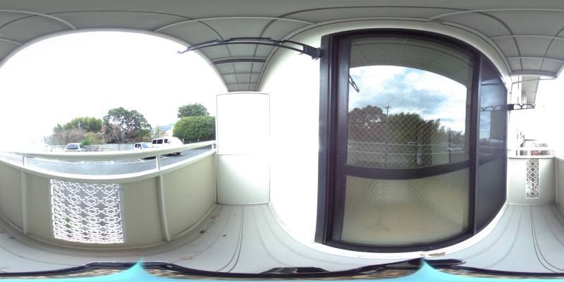 パノラマ画像バルコニー