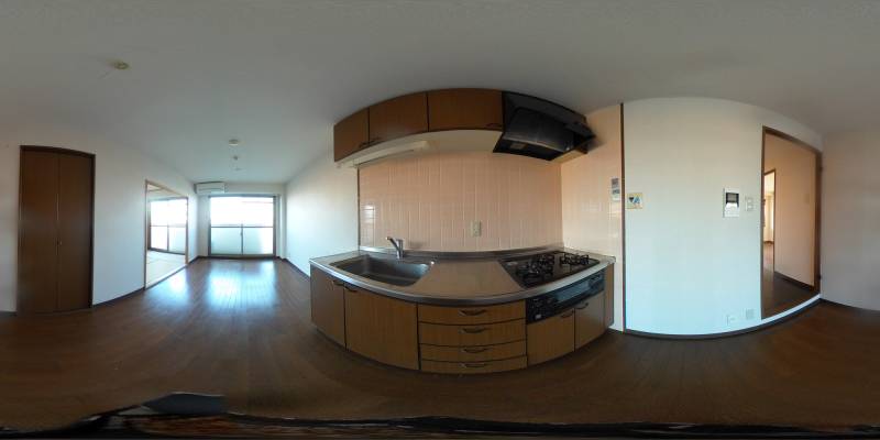 パノラマ画像キッチン