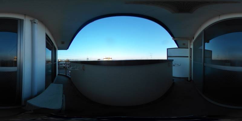 パノラマ画像バルコニー